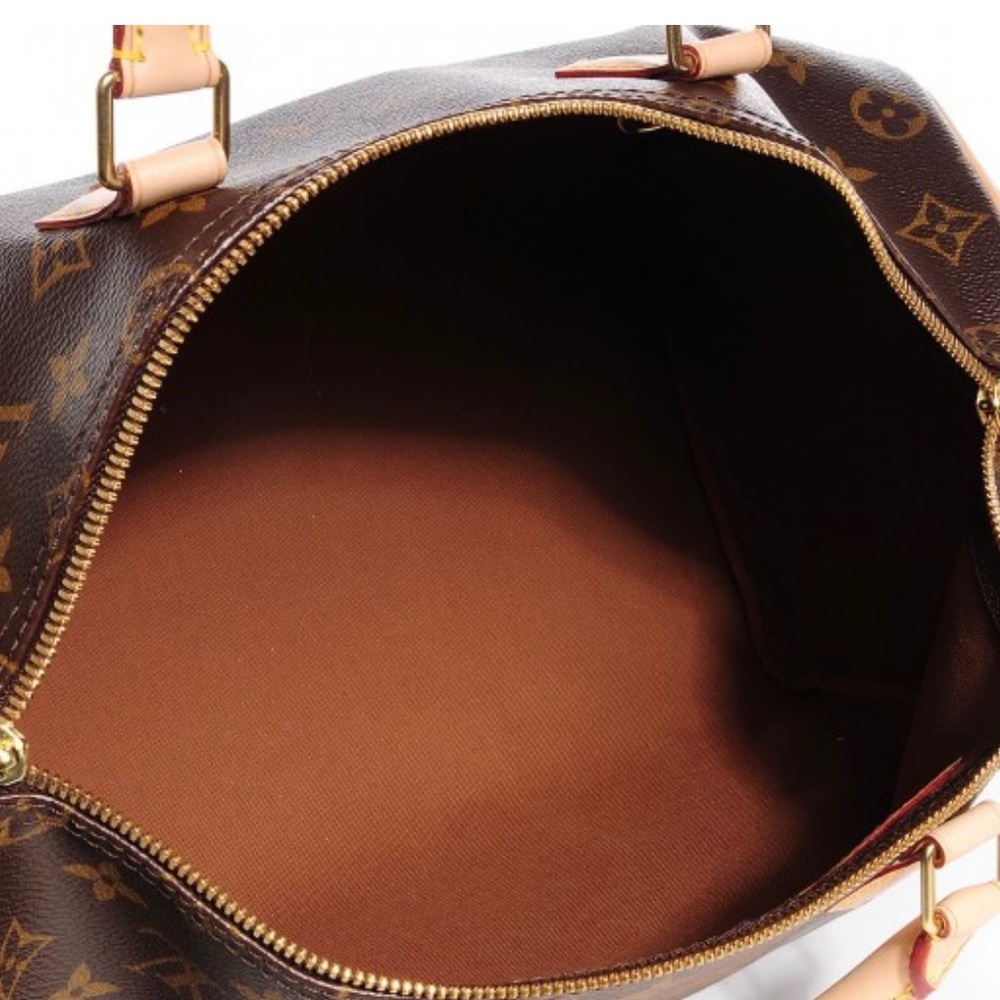 Authentic Louis Vuitton speedy 35 bandouliere monogram with strap LIKE NEW - Picture 2 of 13